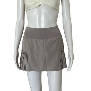 Halara Everyday Athletic Sporty Gray Tennis Skort Skirt Shorts size XS